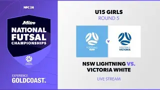 NSW Lightning vs. Victoria White | R5 U15 Girls | 2026 Mitre National Futsal Championships