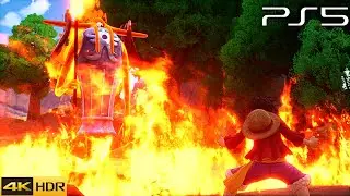 One Piece Odyssey Fight Gameplay (PS5 HDR) [4K 60FPS]