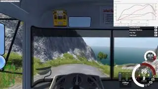 Driving A Bluebird Bus In BeamNGDrive (no commentary)