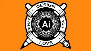Circular Ribbon Design in Adobe Illustrator – Step-by-Step Tutorial