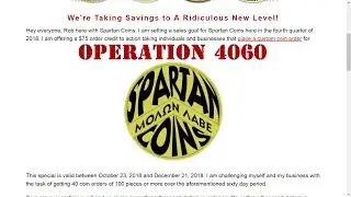 Unrivaled Custom Challenge Coin Savings Spartan Coins Operation 4060