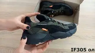 Мужские кожаные кроссовки Puma 305 RUNNER Olive хаки