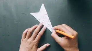 Rangoli design card on paper cutting/ Rangoli Stencil design/ Paper tutorial 