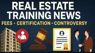 Real Estate Training | Maharashtra Housing Society Fees Controversy & UP RERA Agent Certification
