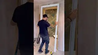 How To Install Architrave / Trim A Frame #diy #carpenter #shorts