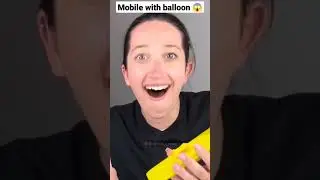 Mobile with balloon😂#tutorialyoutubeshorts