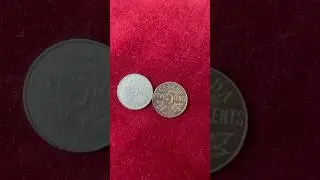 100 years old - 1922 Canadian 5 cent 2 variations #coins #nickel #oldcoins