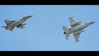 Top Gun de Bărăgan! (2) Două F-16 Fighting Falcon din Bz 86 Aer Borcea- misiune de patrulare aeriană