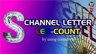 How to LED arrangement to Channel Letter - Coreldraw