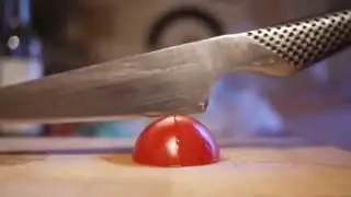 Global GS-3 knife tomato test