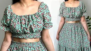 ✅Sewing a Very Stylish and Easy Dress with less Fabric | Step by step All Sizes 💥