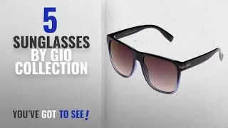 Top 10 Gio Collection Sunglasses [2018]: Gio Collection UV Protected Wayfarer Unisex Sunglasses -