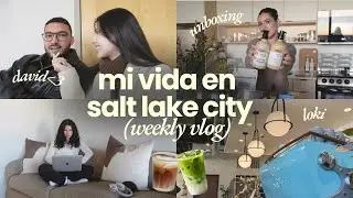 WEEKLY VLOG | De regreso en Salt Lake City 💌 unboxing, cafecitos & trabajo en casa