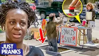 Who Knew a Yard Sale Could Be This DANGEROUS?! | Just Pranks