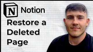 How to RESTORE a DELETED PAGE in NOTION (2025 Guide)