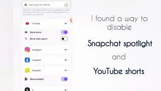 How to PERMANENTLY disable Snapchat spotlight and YouTube shorts