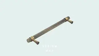 Modex Knurled Antique Brass Cabinet Pull, Heritage Style Meets Modern Grip and Durability