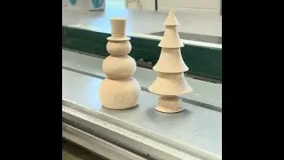 One minute Christmas decorations ￼#woodworking #christmasdecor #diy #wood 