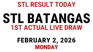 STL Batangas Live Draw Today February 2 2026 - 12pm STL 1st Draw Result