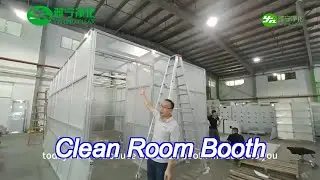 softwall / hard wall clean room booth easy assembly with 100-100000 level cleanline