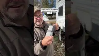Cheap easy outdoor speaker installation on a camper. Dog bowl?