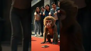 Small baby monkey and baby panda emotional story 🐒🐼#shorts #viral #shortvideo #short #shortsfeed #ai