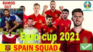 SPAIN EURO CUP 2021 SQUAD OFFICIAL|RAMOS OUT|
