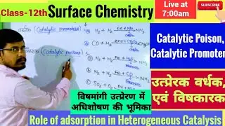 Catalytic Promoters and Catalytic Poisons || Role of Adsorption in Heterogeneous Catalysis