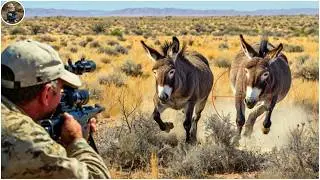 How Do Hunters and Farmers Deal with Millions of Wild donkeys, Wolves, Black Bear and Foxes by Guns?