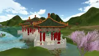 [Martial Arts VR 3D] Opening sequence: fly-over & theme music
