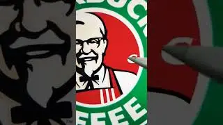 Can you guess the logo❓Starbucks + KFC =🤔 #shorts  #arttiktok