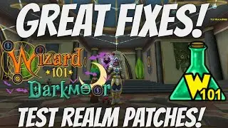 Отличные исправления! Заметки к патчу для тестового мира Wizard101!