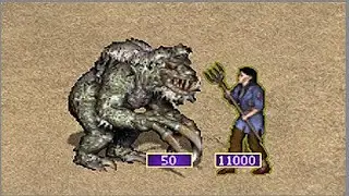 Heroes 3 | 50 Ancient Behemoths vs 11 000 Peasants