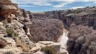 Dangerous Cliffs!                                         Hiking- Little Colorado River, AZ 1-8-2023