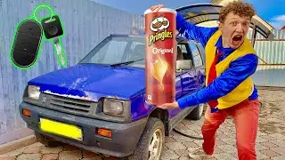 Mr. Joe found Car Keys to Broken Car Russian Mini Cooper in Box of Chips