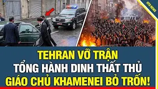 Tehran VỠ TRẬN: Người Dân áp sát TỔNG HÀNH DINH Vệ binh Cách mạng Hồi giáo Iran – Khamenei bỏ trốn!