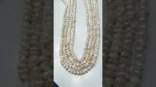 Natural Ksea Pearl Beads | Pure Elegance  #Pearls #Jewelry #Shorts #Trending #ricepearl #necklace