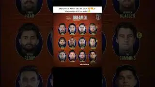 SRH Dream XI 2026 Revealed! 😳💥 | Best IPL Squad? 🧡