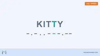 Kitty in Morse code