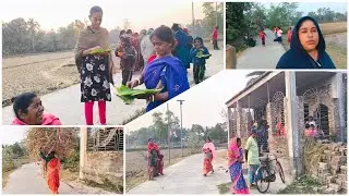 Aaj gaon ke purane Mandir mein Puja Hui# my village vlog 
