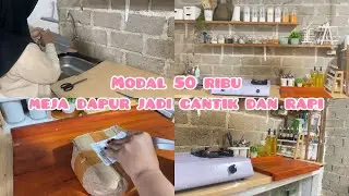 MAKE OVER THE STOVE TABLE ‼️ CONTINUE UNBOXING THE PACKAGE #makeoverdapur