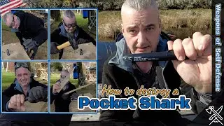How to destroy Cold Steel's Pocket Shark | How much damage can a plastic Kubotan take? (Test)