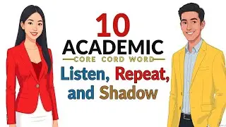 10 Academic Core Words (AWL) | Listen, Repeat, and Shadow for Fluency | ESC Speaking & Conversation