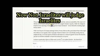 RE: NON ISRAELITE HEATHENS WILL NOW JUDGE ISRAELITES , MATTHEW 12: 42 @biblicaldefenders6325 