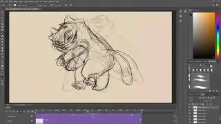 Animating in Photoshop: Fat Cat Dance- Speed Animate