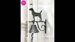 Doorbell Bell Rustic Dog Vintage Cast Iron