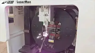 [LaserMen]LM-6024T 3KW Metal Pipe Fiber Laser Cutting MachineCutting stainless steel aluminum tubes