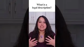 What is a legal description? #realestatetips #appraisedvalue #education #appraisal #realestate