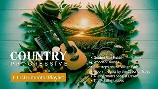 🎸🎻🪕 Country Progressive 🎶🎼🎵 || Playlist Instrumental Country for Rest and Relax