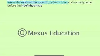 Predeterminers | English Grammar | iken | ikenedu | ikenApp